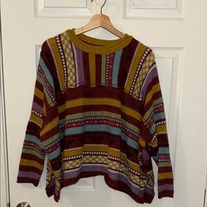 easel oversized patterned sweater